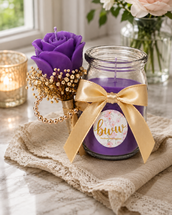 Rose Candle Collection (Lavender)
