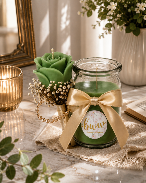 Rose Candle Collection (Green)